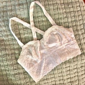 UO Kimchi Blue Lace Crop Top